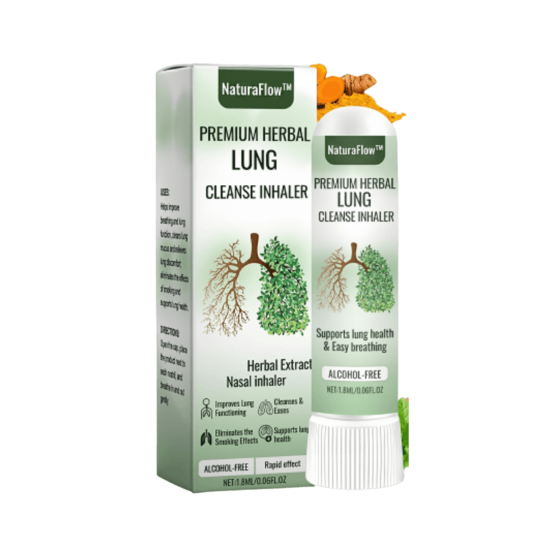 NaturaFlow™ Lung Detox Inhaler | 97% fewer contaminants: breathe freely in just 15 minutes!