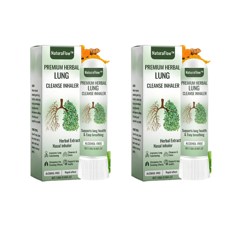 NaturaFlow™ Lung Detox Inhaler | 97% fewer contaminants: breathe freely in just 15 minutes!