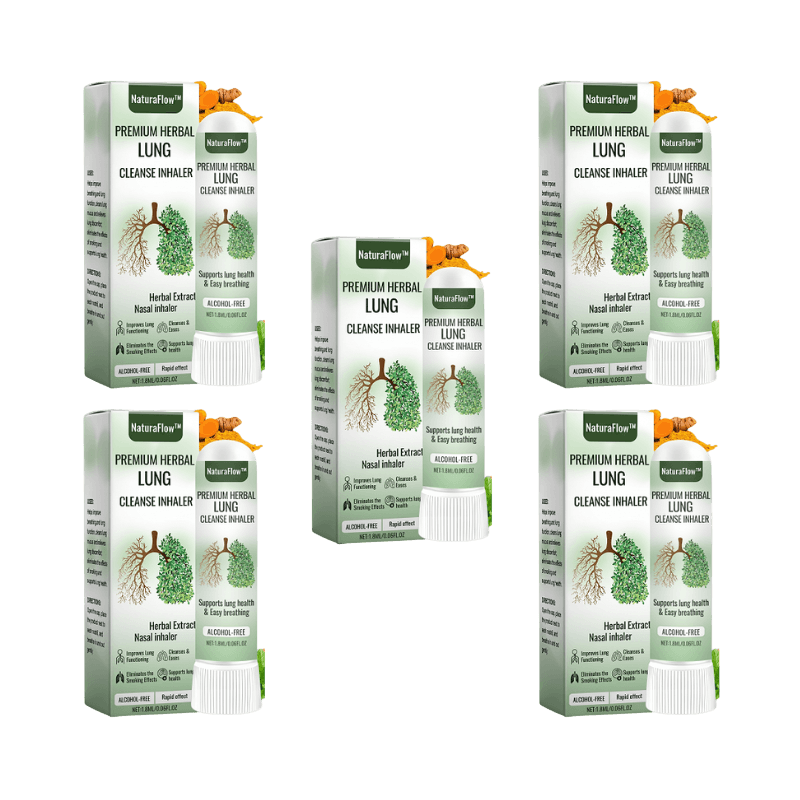 NaturaFlow™ Lung Detox Inhaler | 97% fewer contaminants: breathe freely in just 15 minutes!