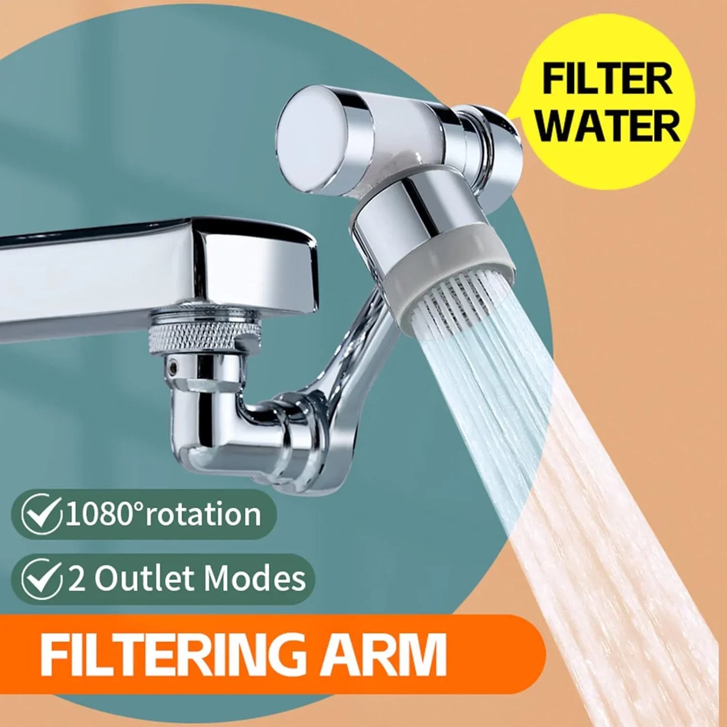 HydroRotator1080° | Perfect solution for static taps